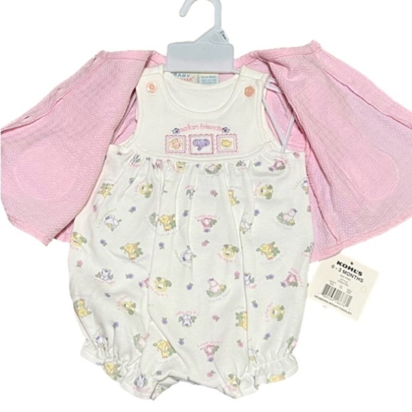 BABY Sonoma Pink & Purple Lion Set (Sz 0-3 months) - Picture 2 of 7